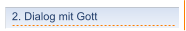 2. Dialog mit Gott